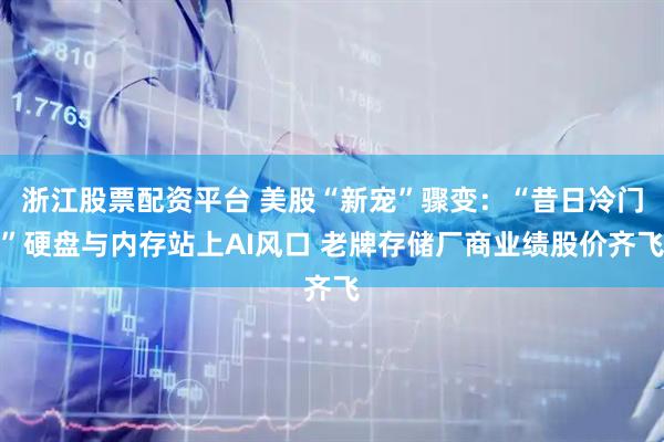 浙江股票配资平台 美股“新宠”骤变：“昔日冷门”硬盘与内存站上AI风口 老牌存储厂商业绩股价齐飞